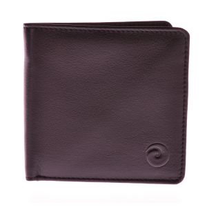 Mala Leather Origin Portefeuille noir double RFID en cuir