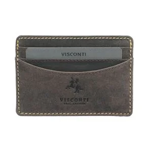 Visconti Razor Porte-carte en Cuir Noir