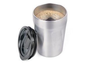 Mug Isotherme Inox Cup-uccino : Confort Chaud et Éco-responsable